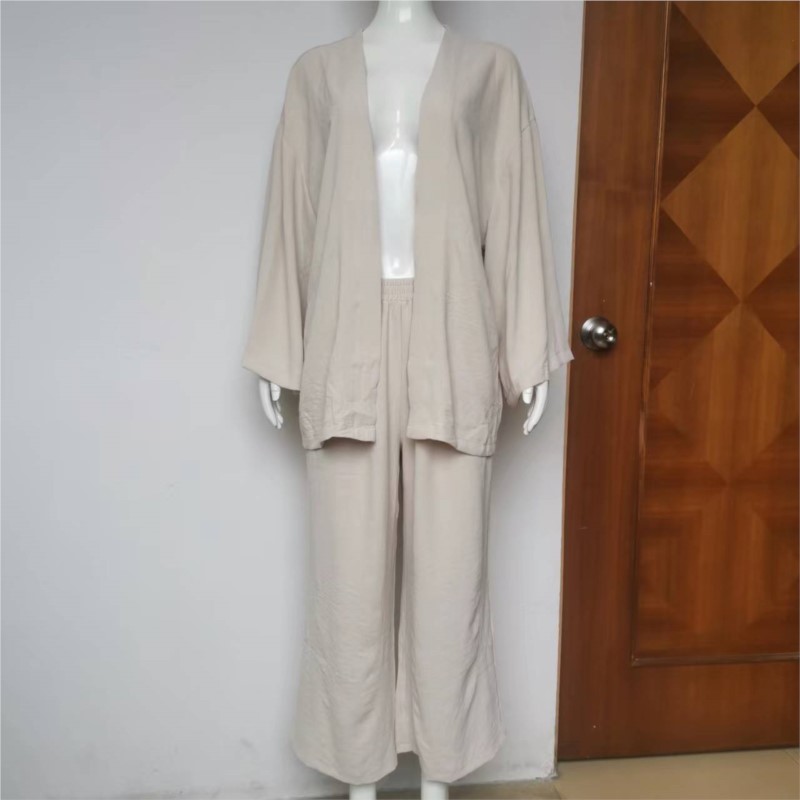 Dames Linnen Broekpak Met Vlee - Linen Pant Wide recensie en prijs