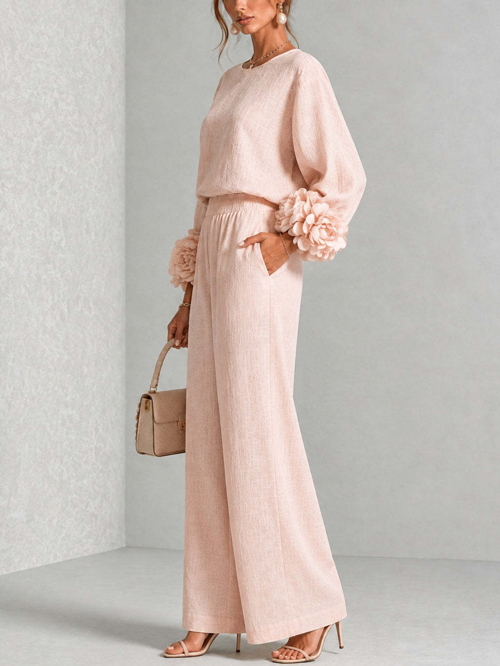 Dames 2-delig linnen outfit me - Linen Pant Wide recensie en prijs