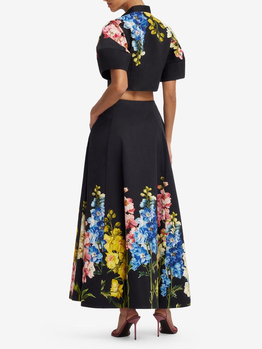 VGH Elegante Bloemendruk Tweed - Midi Skirt Floral recensie en prijs